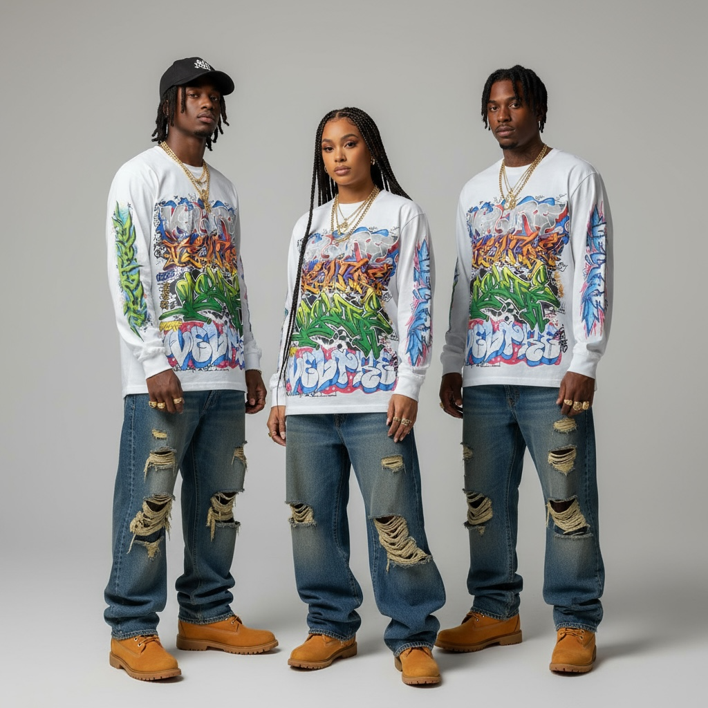 All Over Graffiti Long Sleeve